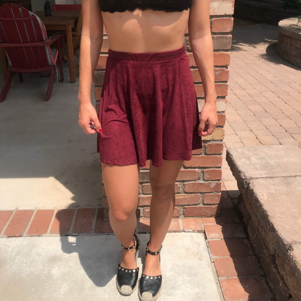 LA HEARTS cute velvet skirt